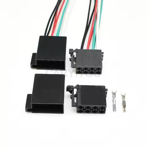 1 Set 8 Pin 962189-1 962191-1 Automotive CD Wire Plugs Car Radio Speaker Plug Audio ISO Cable Socket