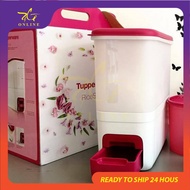 Tupperware 10KG / 10L Rice Smart Bekas Beras Royal Pink White Red Merah Maroon Purple Putih Blue Bir