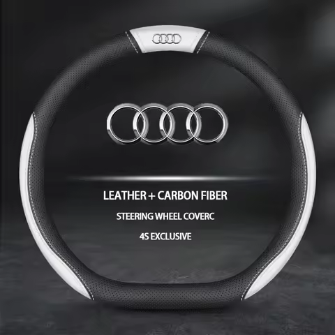 For Audi S3 S4 S5 S6 RS3 RS4 RS5 Q2 Q3 Q5 Q7 Q8 SQ5 TT A3 A4 A5 A6 A7 A8 Steering Wheel Cover Ultra-