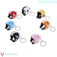 ANEMONE Safety Helmet Keychain Creative Multicolor Gifts Car Key Ring