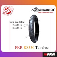 Corva Motor Tayar Motosikal Fkr Tubeless Tyre Rs330 Diamond (70/90-17 / 80/90-17)
