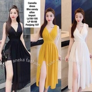 Calysta midi dress - summer dress beach v neck - women's beach clothes beach dress