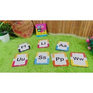 FC-LM-LETTER Flash Card Media Circle Letter Card Animal Language Teaching Aid Plant Objects