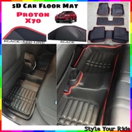5D Car Floor Mat Carpet Proton X70
