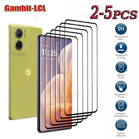 2-5PCS 3D Curved Edge Tempered Glass For Motorola Moto G85 6.67" MotoG85 S50 Neo S50Neo Screen Prote