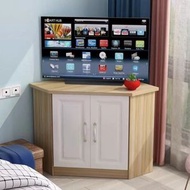 櫻桃傢俱 - 三角櫃式置物架牆角單櫃客廳轉角電視收納老式拐角矮地櫃弧形96CM