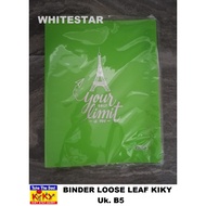 Kiky loose leaf binder note file - Size B5 size/
