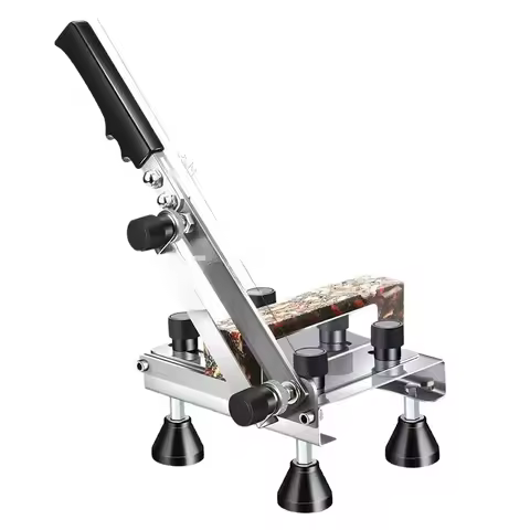 Nougat rice cake slicer, stainless steel small frozen meat slicer