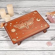 Donmills Altar Table,Meditation Table Altar, Witch Small Altar Table, Buddhist Shrine, Wiccan Alter