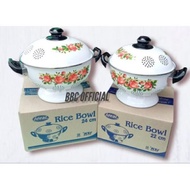 IDEAL enamel Rice bowl (Rice container) 22.24cm