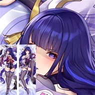 Anime Pillowcase Genshin Impact  Cosplay Dakimakura Pillow Cover Raiden Shogun Double-sided Print pi