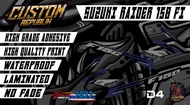 Suzuki Raider 150 FI (Satria F150) 2022 Decals Set