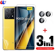 3in1 9H Tempered Glass For Poco X6 Pro 5G Glass Screen Protector film Xiaomi Poco X6 Pro PocoF6 F6Pr