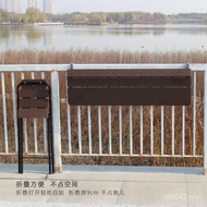 Multifunctional Railing Tea Table Leisure Table Outdoor Bar Table Folding Household Balcony Balcony 