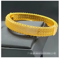 【Stylish】 Wando Gold Bangle for Gold Dubai Bride Wedding Bracelet Bangle Arab Jewelry Charm Girl Bra