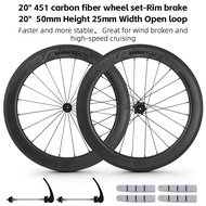 [SQRF] WEST BIKING T700 High Strength Carbon Fiber Bicycle Wheelset 20 Inch 451 Disc Brake Bearing 5