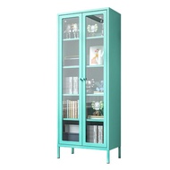 Simple Locker Hand-Made Glass Door Tin 7fc Household Multi-Layer Living Room Bedroom Nordic Storage 