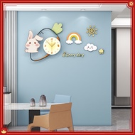 [Panda Bear] Clock Wall Clock Creative Children's Room Fashion Wall Clock Cartoon Decorative Clock Wall Wall Clock Household Restaurant Background Wall Clock Silent Clock Simple Clock