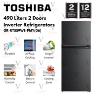 TOSHIBA 490L 2 DOORS INVERTER FRIDGE | REFRIGERATOR GR-RT559WE-PMY(06)