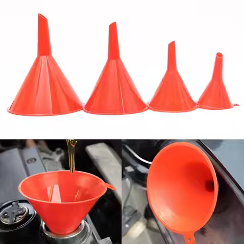 4 Sizes Car Plastic Funnels Refueling Liquid Funnels Tools Oil Filling Equipment Car Motorcycle Refu