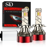 S&D 2Pcs H7 H4 LED Car Headlight 98% CANBUS H11 9005 9006 H1 9012 150W 80000LM Super Bright Headligh