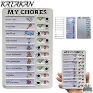 KATAKAN Home Note Board Portable Adjustable MY CHORES RV CHECKLISR Reminding Time