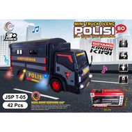 Children's toy: Telolet Rocking Police Truck, Basuri Horn with Lights / Miniature Basuri Police Truc