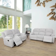 sofa kursi l / minimalis / recliner rc / sofa bed / ruang tamu / leter L-u kain kulit -bergaransi 12