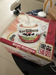 ［減價全新包順豐］罕有經典黑白淡奶black and white 荷蘭乳牛杯碟一套套裝