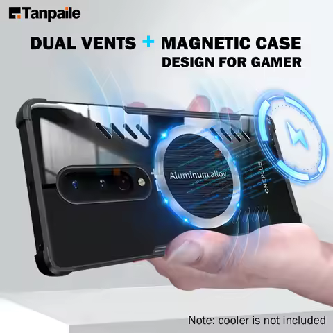 Magnetic Cooling Phone Case For Oneplus 8 8T Pro Shockproof Casing Heat Dissipation Cover Capa Bumpe