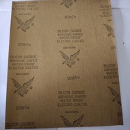 Sand paper abrasive paper / silicon carbon/water proof/eletro coated/1500cw(Korea product)