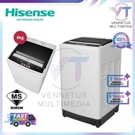 Hisense 8.0KG Top Load Washer / Washing Machine WTAR8011G