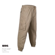 Plus Size Cargo Long Pants 100% Cotton