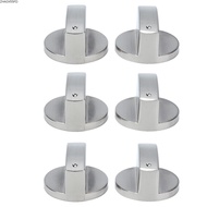 ZHAOX55OI 6PCS Universal Gas Stove Knobs, Central Socket Indicator Hole Gas Stove Knobs, Durable Rou