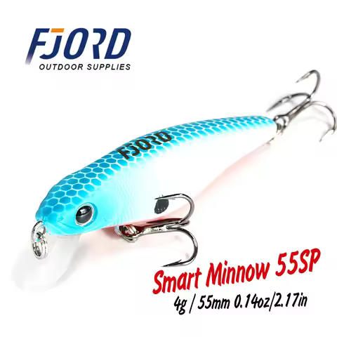 FJORD 55mm 4g Minnow Fishing Lures Baits In The Sea Sinkers Trolling Lure Hard Fishing New 2024 Equi