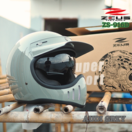 หมวกกันน็อควิบากวินเทจ คลาสสิค Zeus zs-916D มีแว่นกันแดดในตัว พร้อมปีกบังแดด