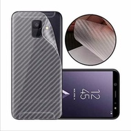 SAMSUNG J6 2018 J6 J6+ J6 PLU J8 2018 ANTI-SCRATCH BACK, CARBON SKIN, TRANSPARENT CARBON GARSKIN