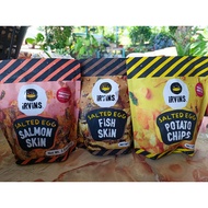 IRVINS SALTED EGG FISH SKIN (80G) / SALTED EGG SALMON SKIN (80G) / SALTED EGG POTATO CHIPS (80G)