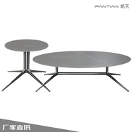 Feet Stainless Steel Light Luxury Negotiation Table Coffee Table Base Modern Style Office Black Rece
