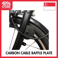 TWTOPSE T800 Carbon Bicycle Brake Shift Cable Fender Plate For Brompton Folding Bike Lightweight Cables Housing 3sixty