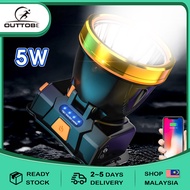 Outtobe LED Headlight Rechargeable Waterproof Flashlight Outdoor Headlamp Long Lasting Torch Head To