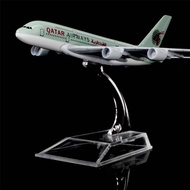 1:400 16cm Air Bus A380 Qatar Airways Plane Metal Airplane Model Plane Toy Plane Model for Collectio