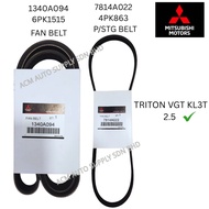 【ACM】MITSUBISHI TRITON VGT KL3T 2.5 FAN BELT P/STG BELT 6PK1515 1340A094 /4PK863 7814A022