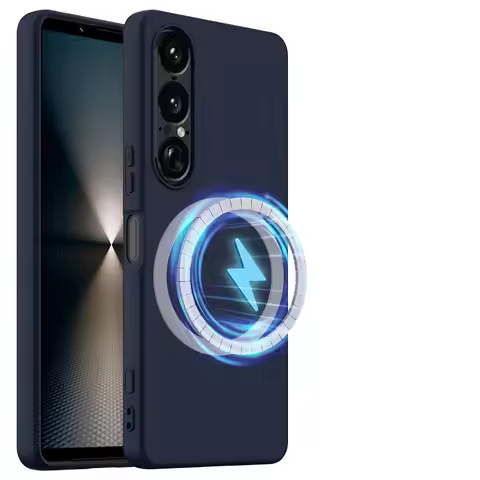 Original Matte Liquid Silicone Case For Sony Xperia 1 VII VI IV Xperia5 V Anti-Fingerprint Magnetic 