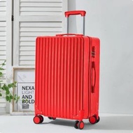 BEAR - 簡約行李箱拉桿箱（復古紅 22寸）