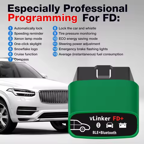 Vgate vLinker FD+ ELM327 BT 4.0 FORScan For Ford wifi OBD2 Car Diagnostic OBD 2 Scanner J2534 ELM 32