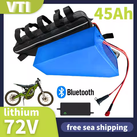 72v 45Ah not 40ah 50ah lithium ion polygon triangle battery pack 72v lithium battery for 3000W 5000W