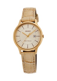 Orient Watch RF-QA0003G Leather Women Gold