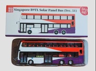 1/120 新加坡 B9TL SBS Transit 太陽能巴士 (路線51) 巴士模型 只拆檢查車全新 120SGB1021 1:120 C
