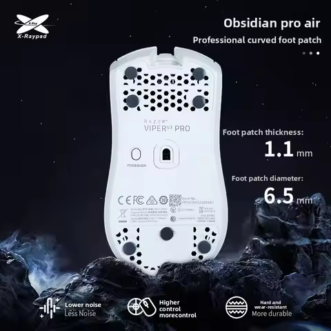 Obsidian Pro Air X-Raypad Mouse Sticker Damping High-resilience Polyurethane Stickers U-PE Universal